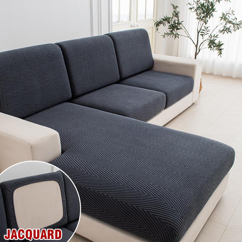 Sofa Seat Cushion Covers Individually Soft Washable Sofa Slipcovers Couch Sofa Covers Withastic Bands Pet Friendly
