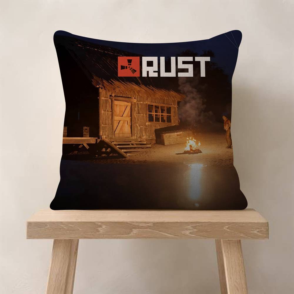 RRusts Survival Game Cushion Cover Car Throw Pillow Case For Sofa Car Christmas Gift Xcm Xcm