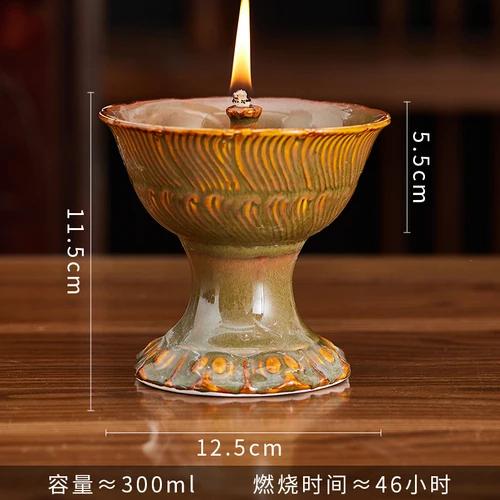 1 Pc Ceramic Butter Lamp Buddhist Temple Supplies Temple Law Society Make Offerings To Buddha Living Room Home Decor Blessing