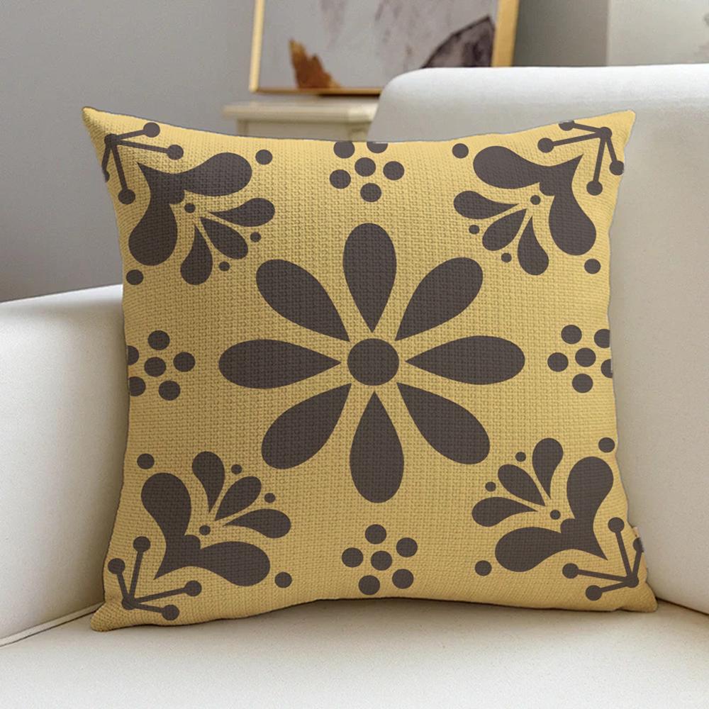 Little Busters Cushion Cover Cushion Cover Pillowcase, Anti-Mite Invisible Zipper, Linen Sofa Cushion