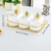 Dry Fruit Tray with Lid Snacks Dish Divided Serving Platter Appetizer Plate for Party Kitchen Dining Room Living Room Cookies