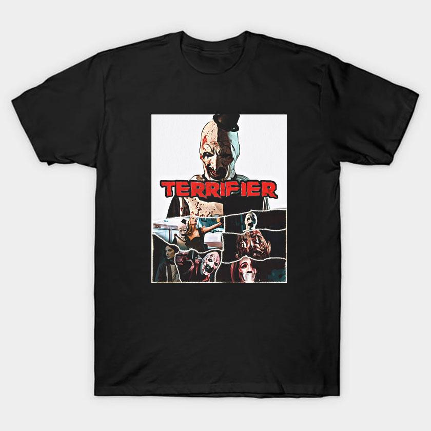 More Then Awesome Terrifier Movie Horror Art The Clown scary film For Halloween gift clothing cotton printed TShirt plus size