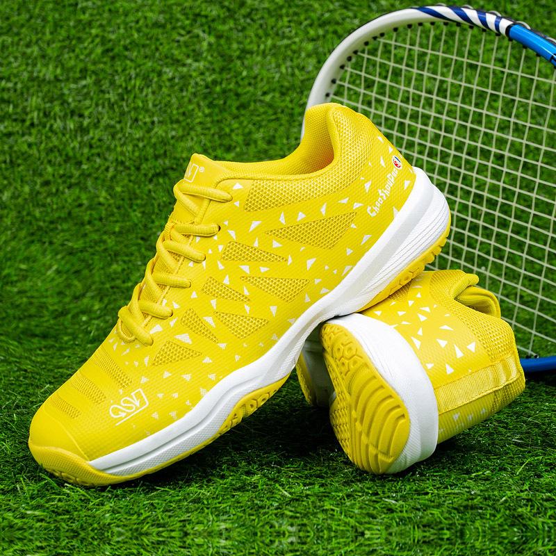 

Spring and summer new splicing mesh casual shoes platform badminton shoes men s and women s outdoor sports shoes tennis shoes 44 жовтий
