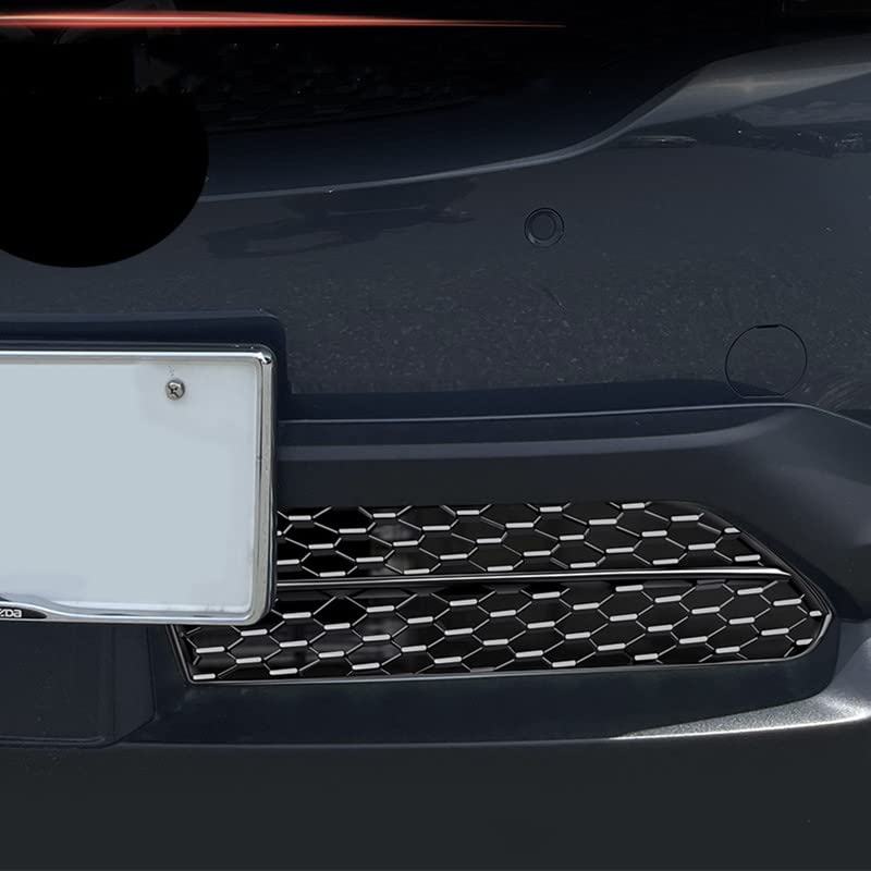 MEKOMEKO Mazda Front Grille Bumper Grille Cover Exterior ABS Easy Compatible with and Model MX-30 Accessories, Parts, Resin, 2-Piece Set,