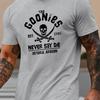 Unisexs Summer 100 Pure Cotton Fashionable Casual Loose Goonies Graphic Printed Round Neck Short Sleeved Tshirt Top