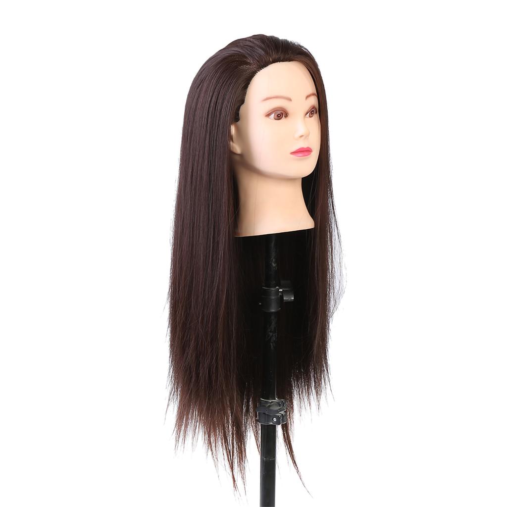 Makeup Mannequin Head Hairdresser Training Head Cosmetology Doll Head Blond Dark Brown