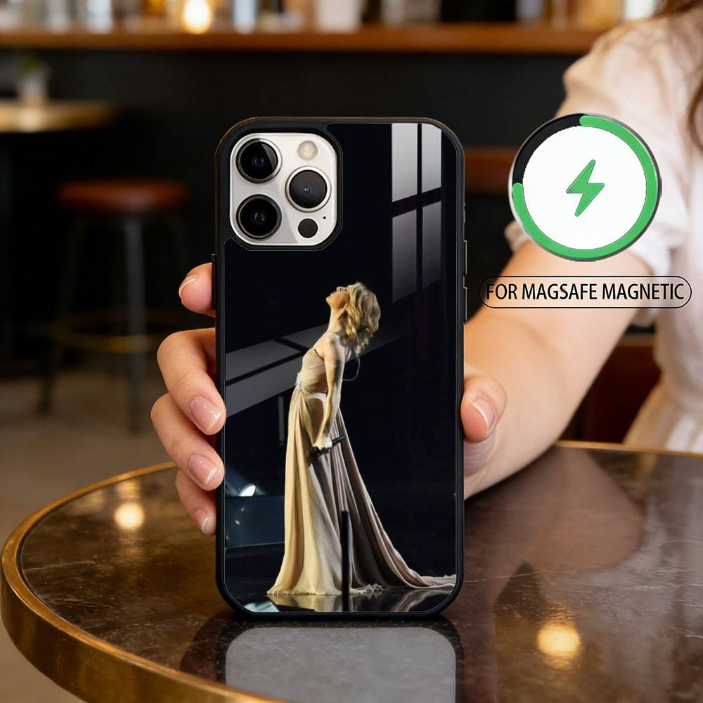 

C-Celine D-Dion Phone Case For iPhone17,16,15,14,13,12,11 Plus,Pro Max Magnetic For Magsafe Wireless Charging iPhone17