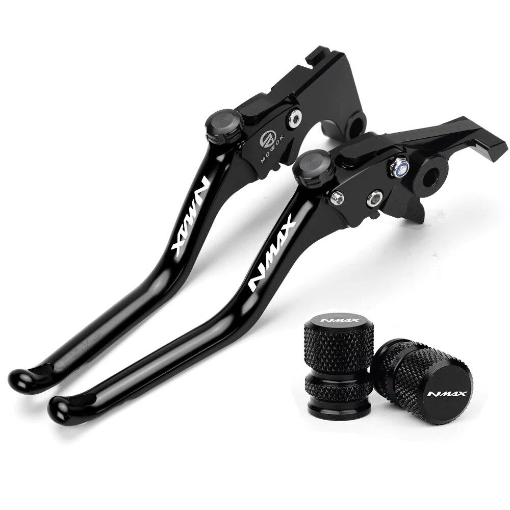 For Yamaha NMAX 160 NMAX 155 150 NMAX125 2015-  Motorcycle CNC Brake Clutch Levers Handle Brake Levers Tire Valve Caps