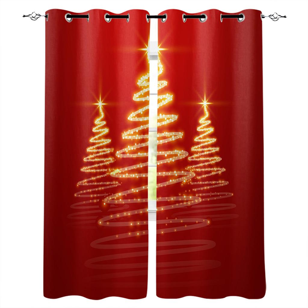 Fireplace Christmas Holiday Stockings Fire Luxury Europeancurtains For Living Space Festivalcurtain Bedroom Space Curtainspanelss