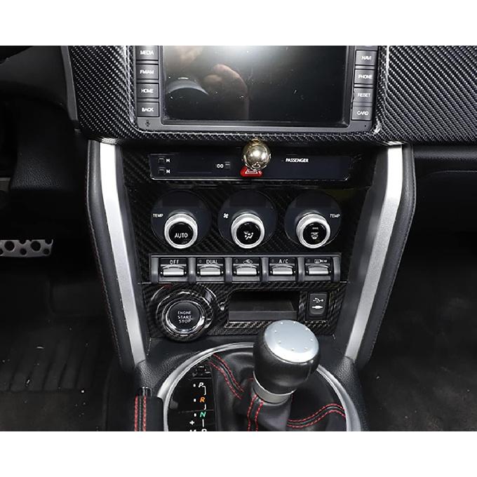 Car Accessories Fit for Subaru BRZ Toyota 86 2012-2020 Interior Center Consoles Decoration Switch Panel Cover Trim (Carbon Fiber Style) ABS 1 PC