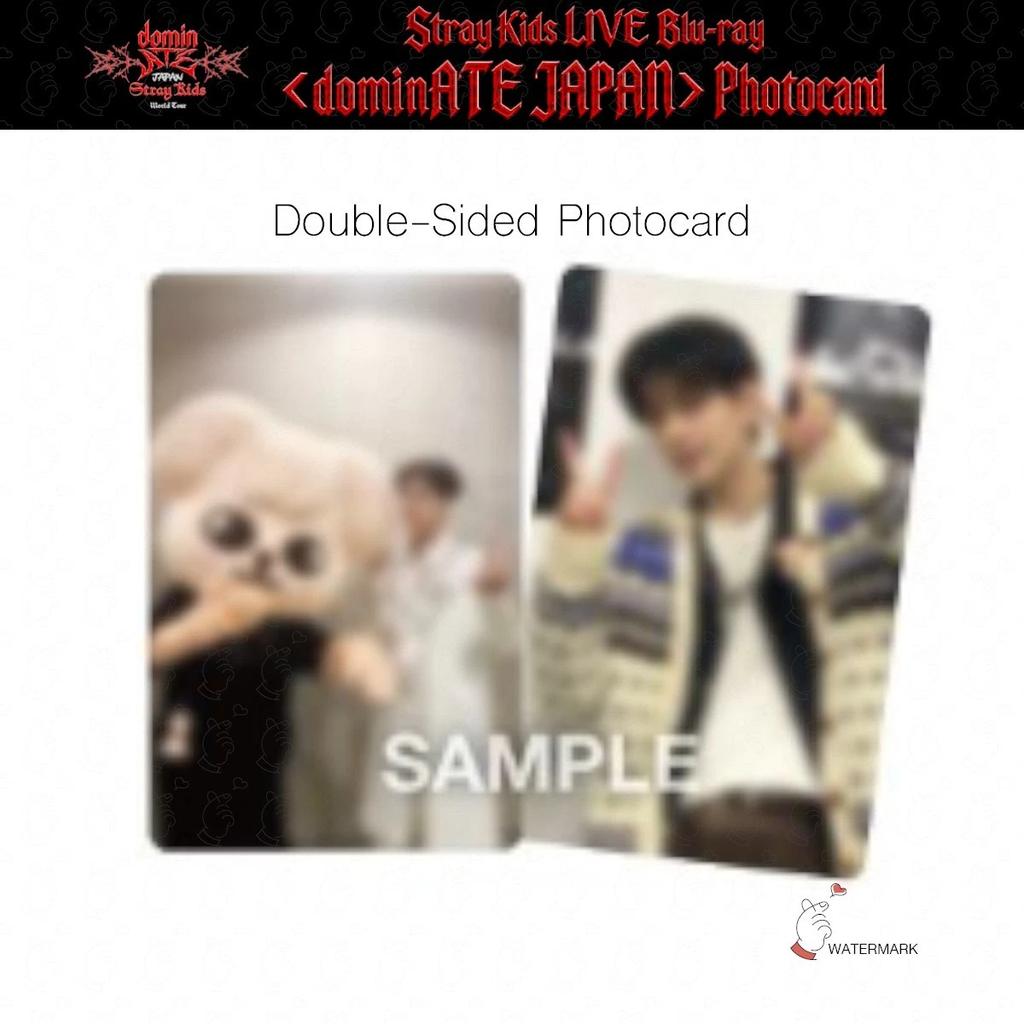 PRE-ORDER Stray Kids World Tour dominATE JAPAN LIVE Blu-ray RAKUTEN POB Double-sided Photo Card Backing Card OFFICIAL