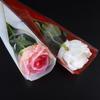 50Pcs Elegant Flower Wrapping Bags Waterproof Reusable Single Rose Sleeves Plastic Bag for Weddings Birthday Parties