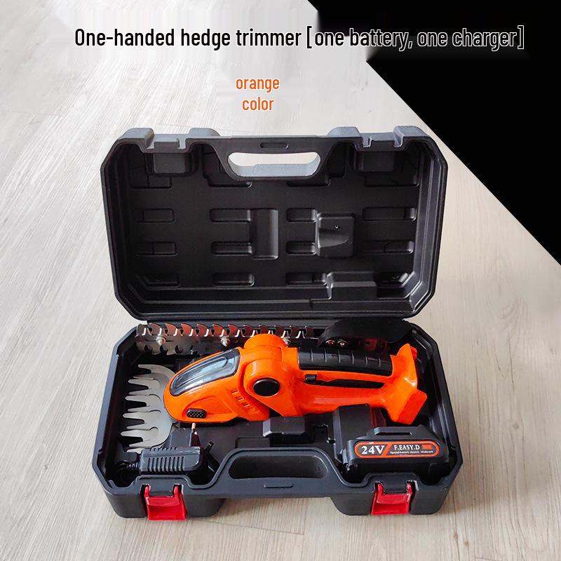 Rechargeable Dual-Purpose Electric Hedge Trimmer and Pruner - One-Handed Lawn & Garden Tool