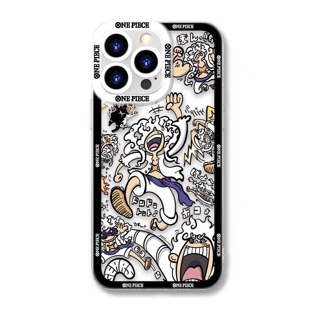 One P-Piece Gear 5 Luffy Zoro Clear Phone Case For Samsung A02 A03 A04 A05 A05S A06 A7 A10 A12 A13 A14 A15 A16 NOTE 10 20 Case