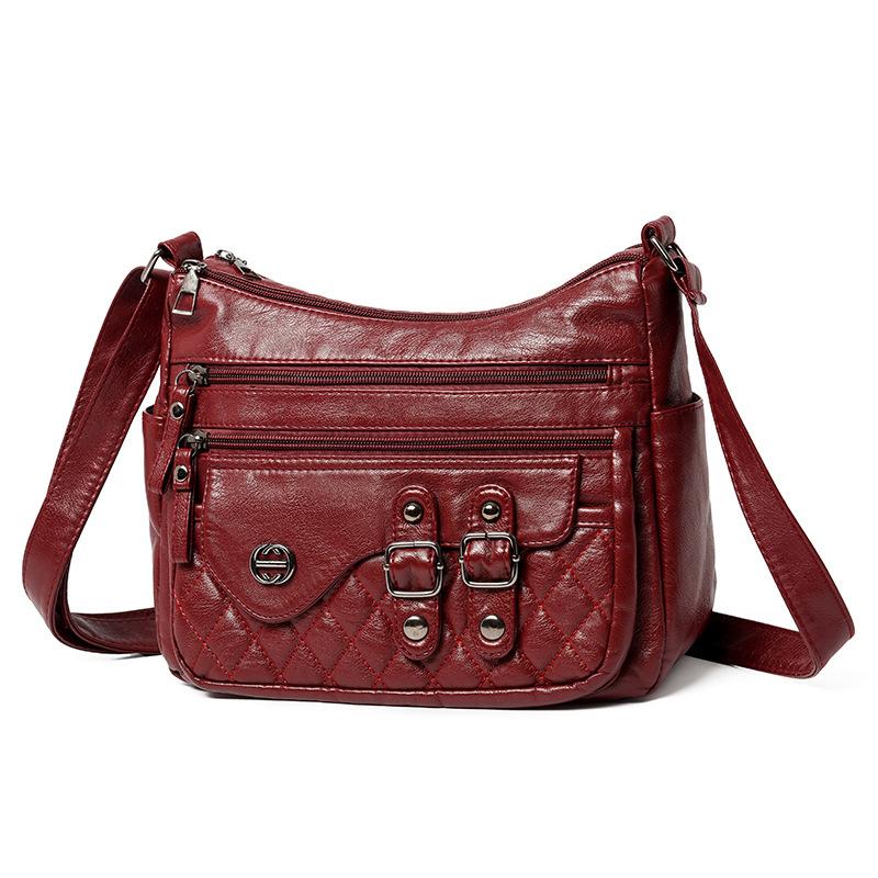 Damen neuer Trend Muttertasche lässige Hand Mode Tasche Schulter Umhängetasche kleine quadratische Tasche
