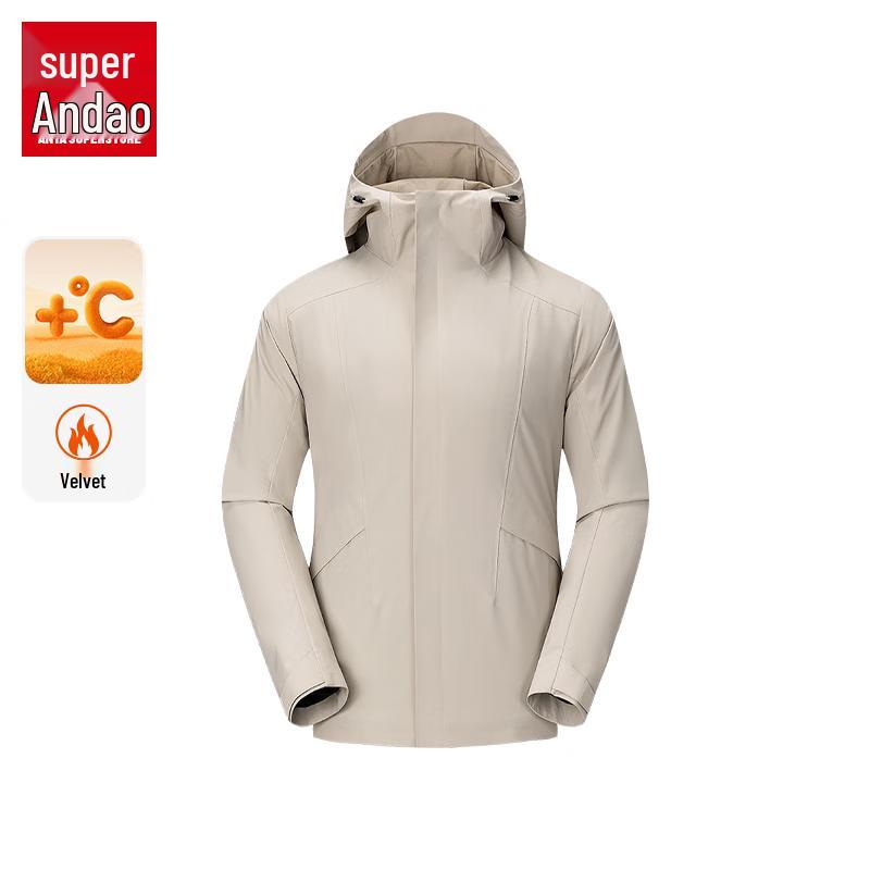 Anta Men's Fleece-Lined Water-Repellent Training Jacket