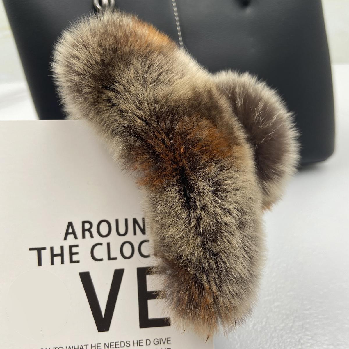 

1шт натурального кролячого хутра, зимовий пухнастий кіготь M(13cm)