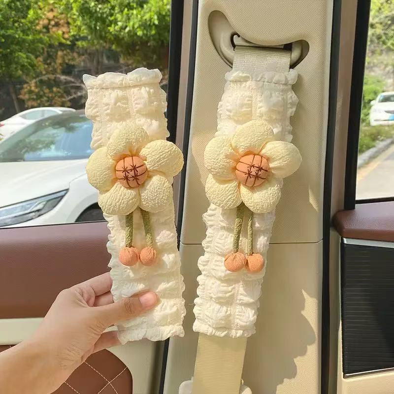 Seat Belt Shoulder Cover Car Car Safety Belt Anti-strangle Soft Shoulder Belt Auto Supplies