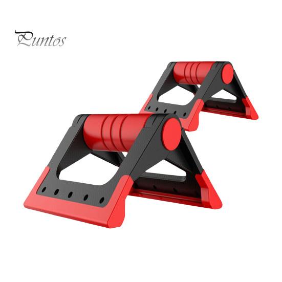 

1 пара подставок для отжиманий, складная эргономичная противоскользящая подставка для мужчин и женщин, тренажер для мышц живота, поддерживающая ручка для отжиманий, домашний тренажер для фитнеса красный