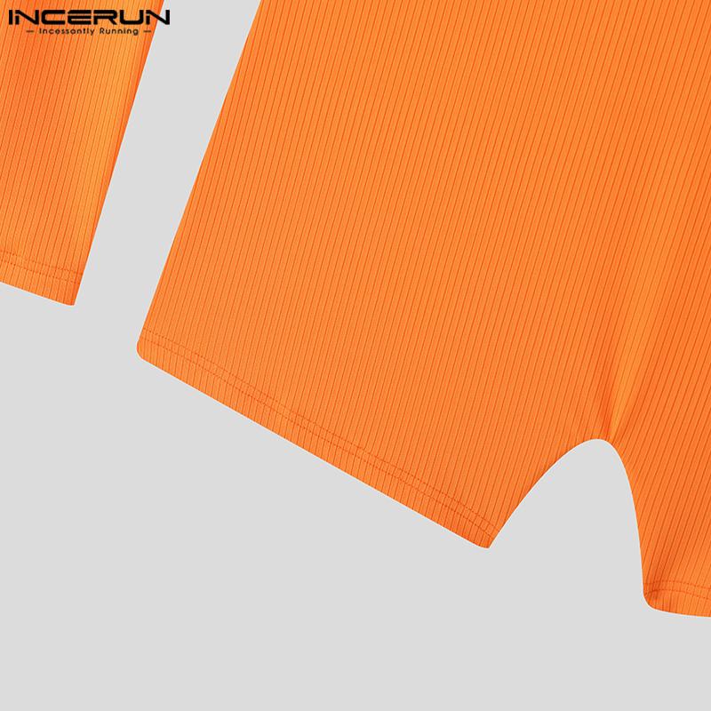 INCERUN Men Patchwork Strap Sleeveless Bandage Tanks Jumpsuits Bodysuits Underwear with Oversleeve