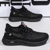 Fliegende gewebte Oberfläche atmungsaktive Freizeitschuhe Frühling und Sommer neu große Größe Herrenschuhe Low-Top runde Zehenpartie weiche Sohle Sportschuhe