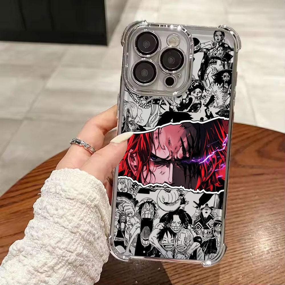 Japan Anime Hot One Pieces Soft Funda For iPhone 17 Pro 16 15 14 13 12 11 Pro Max Case 17 Plus 17E 16E 17Air Silicon Phone Cover