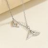Fashion Personality Vintage Ruler Book Pendant Necklace Simple Creative Clavicle Chain For Graduation Season's Gift