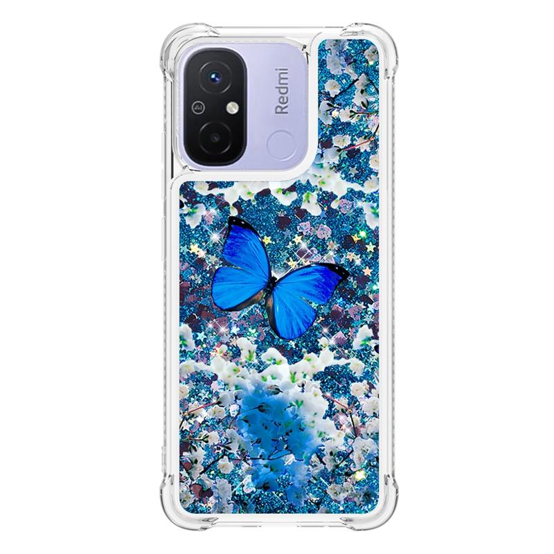 Pre Xiaomi Redmi 12C Puzdro Trblietavé Dynamické Tekuté Puzdro na Pre Fundas Xiaomi Redmi 12C Mi Kryt na Telefón Xiomi Redmi12C 12 C Coque