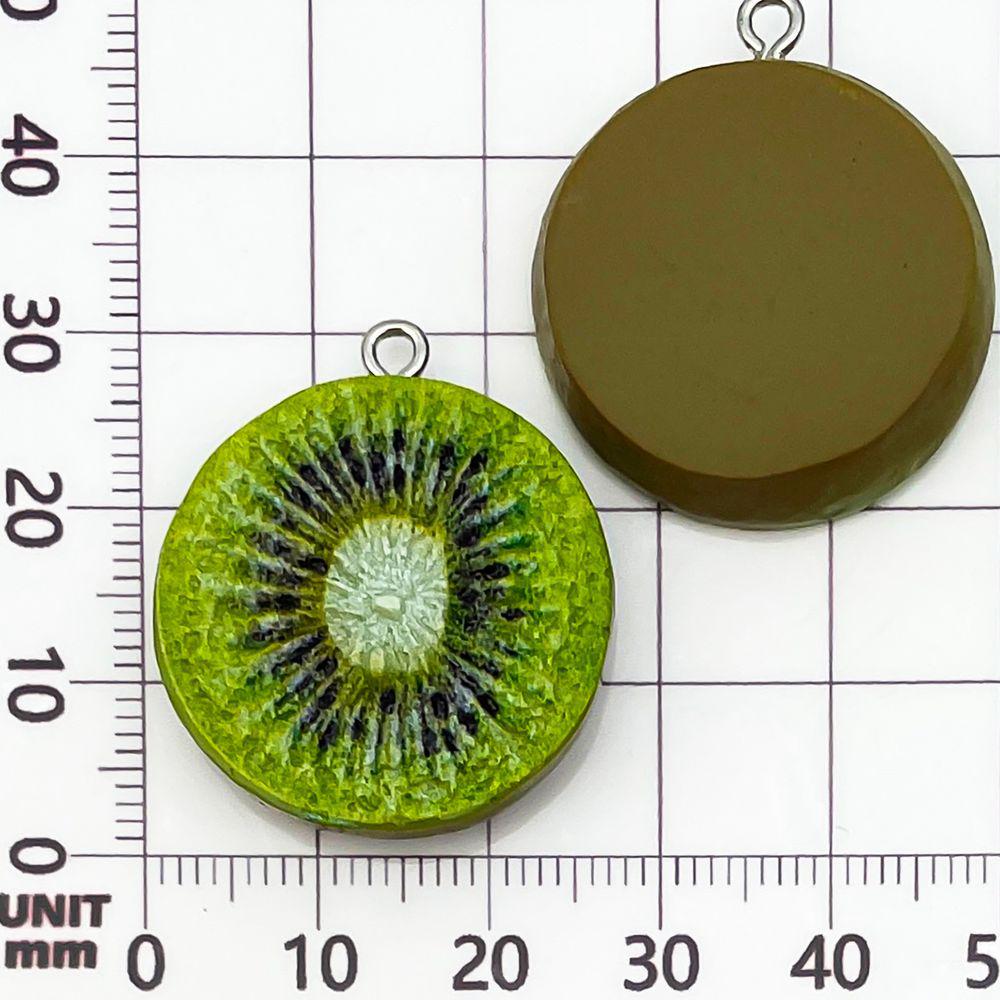 15-Color Resin Cartoon Fruit Pendants: Watermelon & Apple Charms for DIY Jewelry