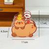 Kreative Kawaii Capybara Stiftaufbewahrungsbox Transparentes Stiftbehältnis Multifunktionale Desktop Acryl Schreibwaren Aufbewahrungsbox