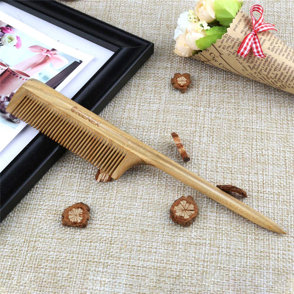 ORIENEX Luxury Set Comb Wooden Comb Ring Comb Hair Brush Hair Care Scalp Massage Natural Wood Unisex Anti-Static