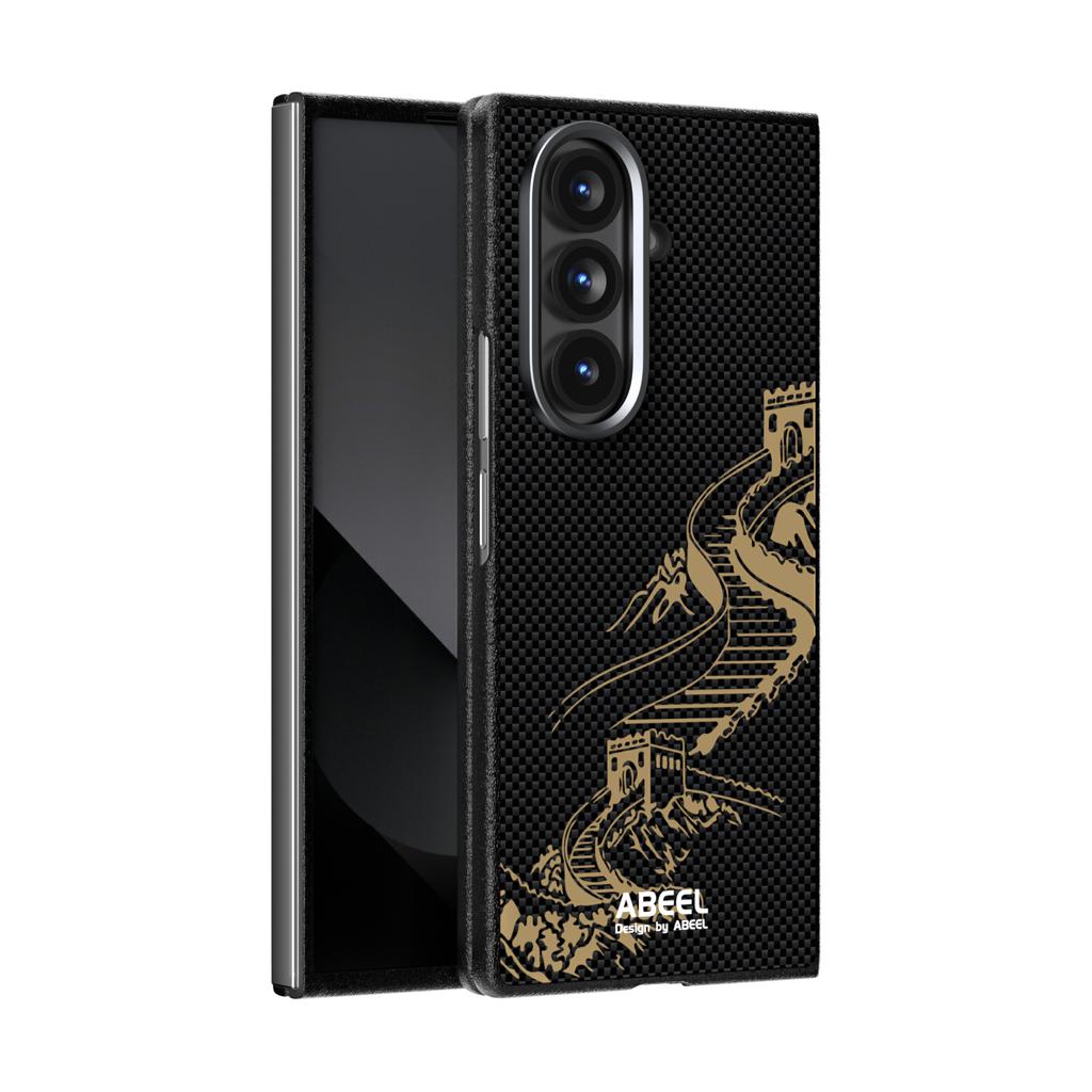 Für Samsung Galaxy Z Fold 7 Hülle Harte Business Carbonfaser Metall Linse Magnetische Schutzhülle Für Galaxy Z Fold7 Schale