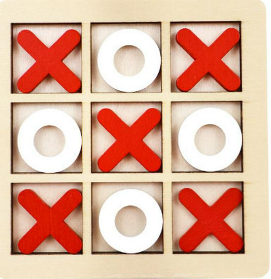 

Деревянная шахматная доска для игры в крестики-нолики: Детская развивающая игрушка для развития логического мышления у детей раннего возраста
