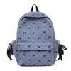 Schoolbag Japanese ins Harajuku style literary and artistic large-capacity plush cloth bag 1011 autumn and winter new floral fashion casual backpack