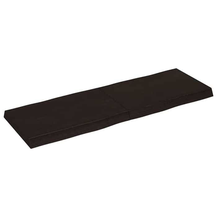 VidaXL Dessus de table bois chêne massif traité bordure assortie 364023