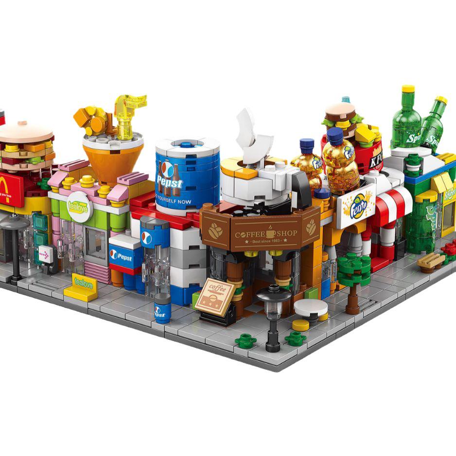 Compatible with LEGO: Street View City Architecture Dream Home Building Blocks - Children's Educational Toy
