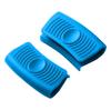 Silicone Pot Handle Cover and Pot Ear Clips, Blue Heat Kitchen Cookware Handle Protector for Cooking Pots and Pans