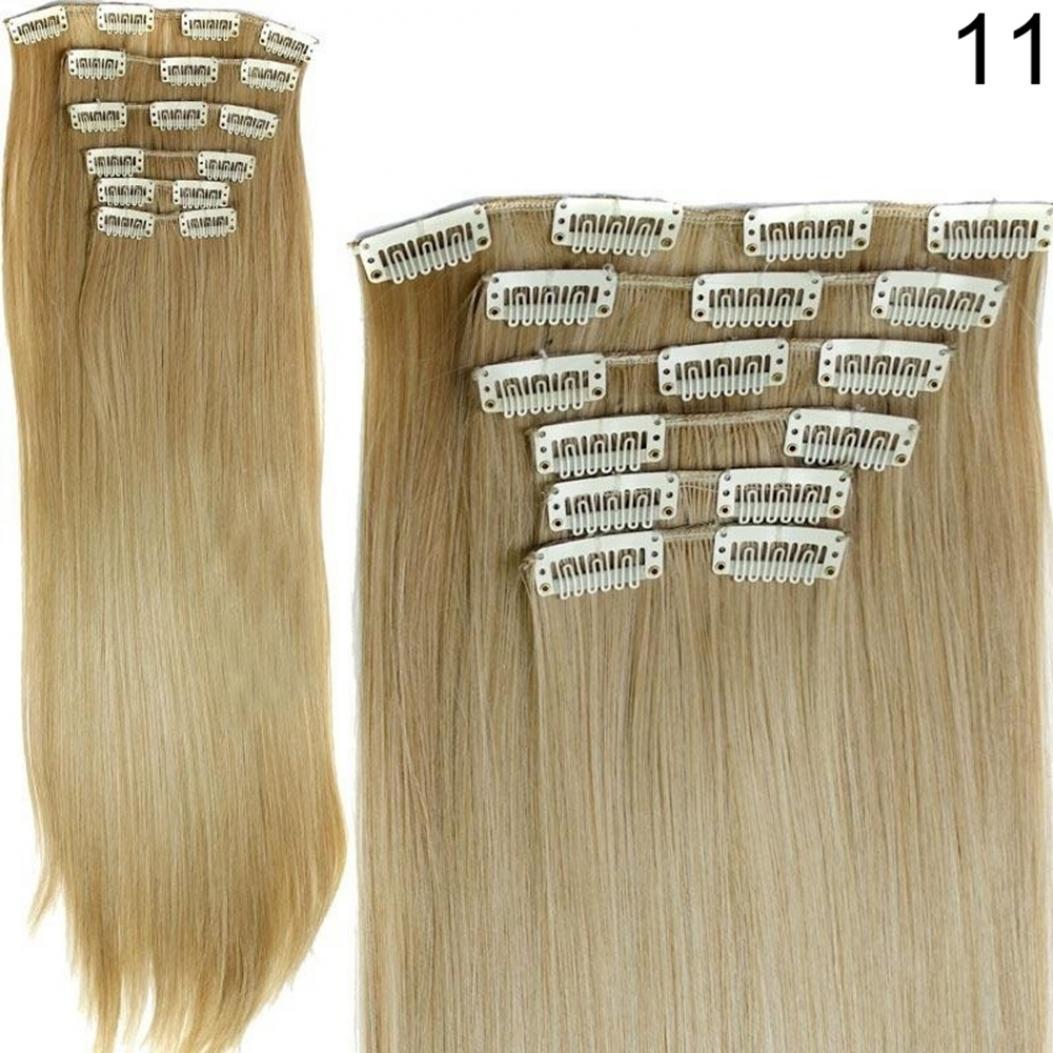 

6шт высокотемпературное волокно зажим для волос удлиняет и выпрямляет термостойкие парики 11