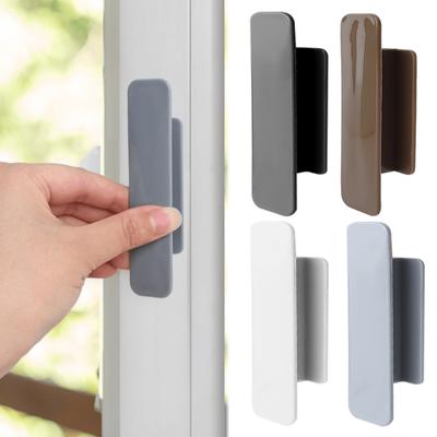 2Pcs Window Cabinet Drawer Handles Self-adhesive Door Wardrobe Handle Organizer Paste Open Sliding Door Knob Auxiliary Device