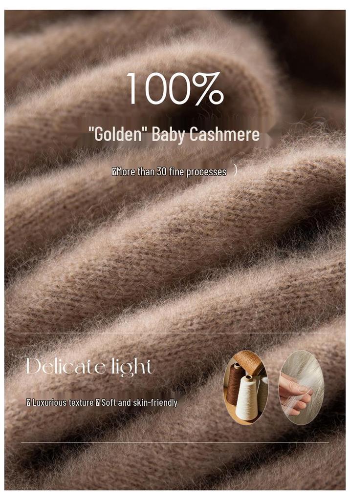 2026 Le Kasha Women's Cashmere Pullover: 12 Gauge, Rolled Hem