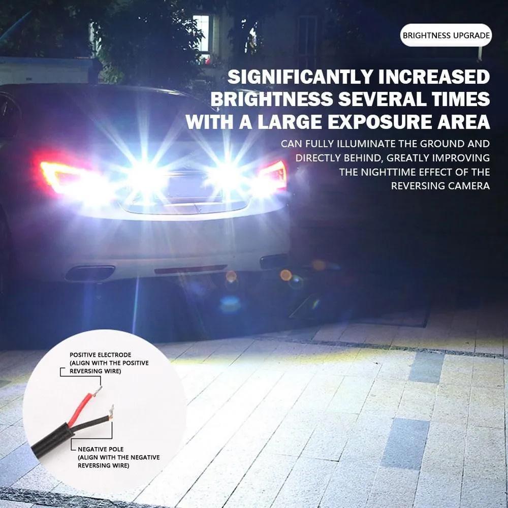 Universal High-power LED Reversing Light For Cars, External Retrofit Bulb, Adjustable.