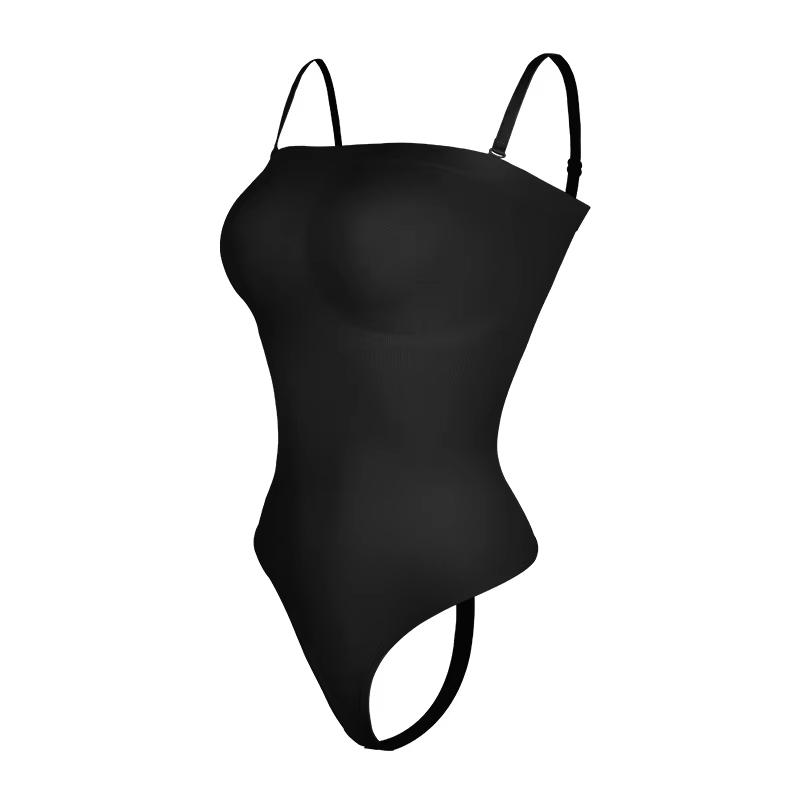 Schulterfreier Body Shapewear Damen Bauchkontrolle Taillentrainer Strings Body Shaper Schlankheitsunterwäsche Korsett Fajas Colombianas