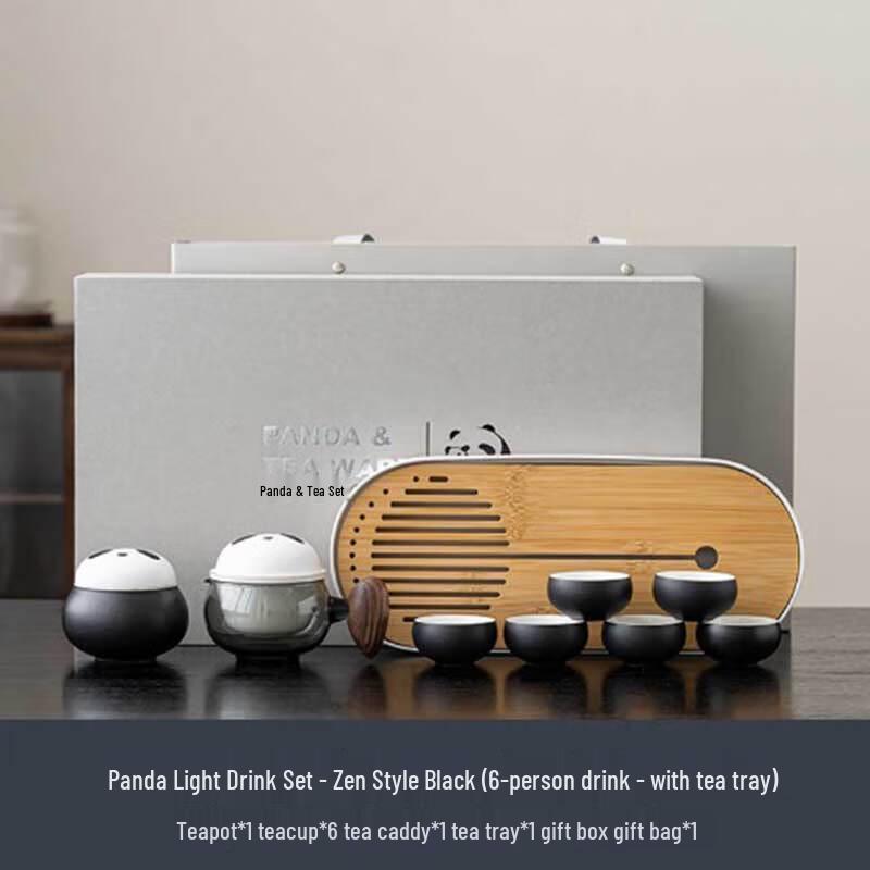 LIU Panda Ceramic Tea Set