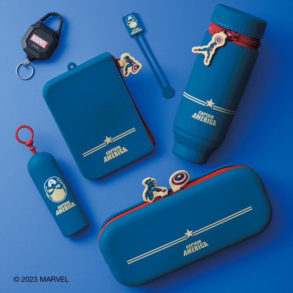 LIHIT LAB Marvel Zipper Pouch Captain America MV7716-104