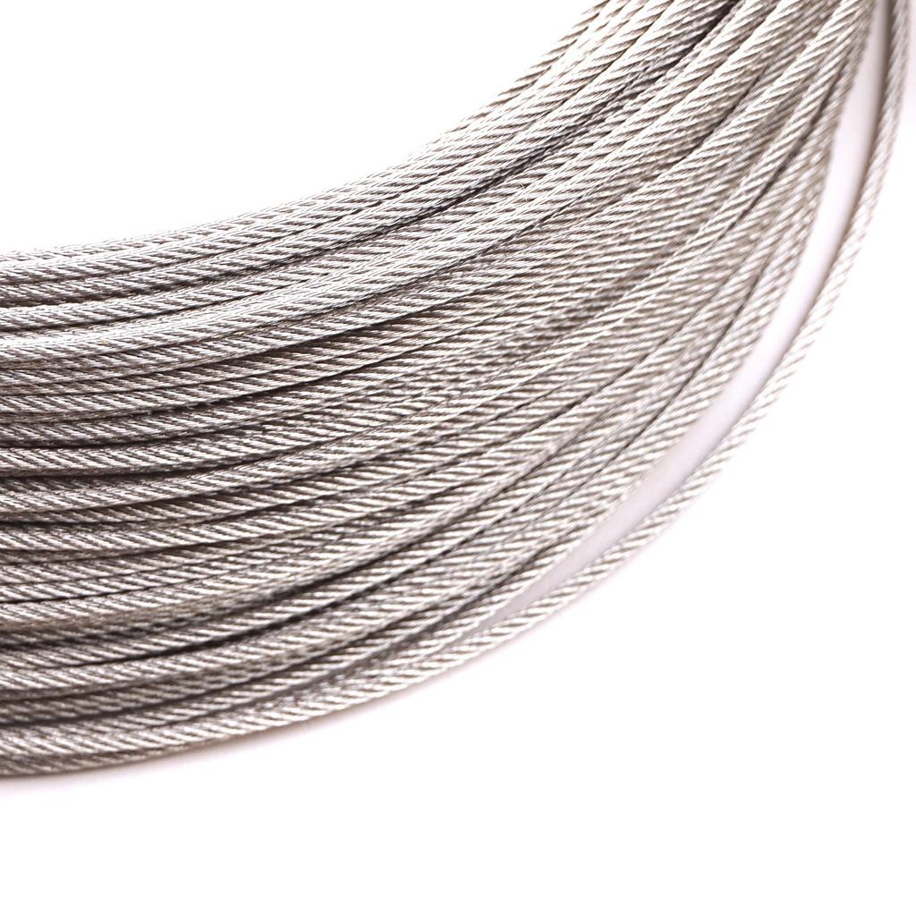 BWR5474 Window Regulator Repair Cable Steel Wire Rope 7x7 Diameter: 1.7 mm Length 100 meter for Car Window Regulator 