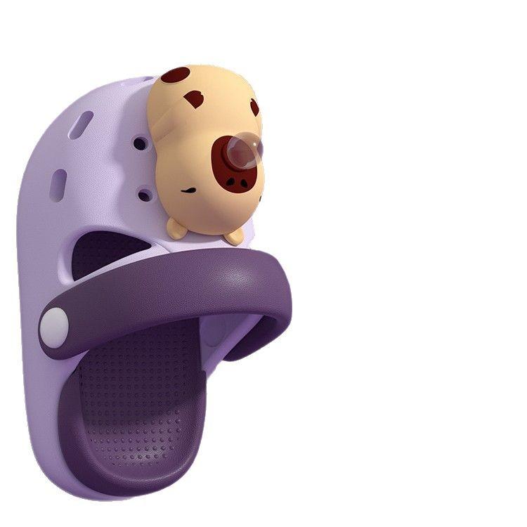 Capybara Kinderlochschuhe Jungen Sommer Zuhause Indoor Kinder Mädchen Baby Tragen Strand Coole Hausschuhe