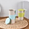Picnic Outdoor with Lid Creative Portable Wheat Straw Tea Cup Drinkware Tumbler Cup Coffee Mug