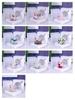 Luxury Double-Layer Glass Cup with Real Flowers and Quicksand Design