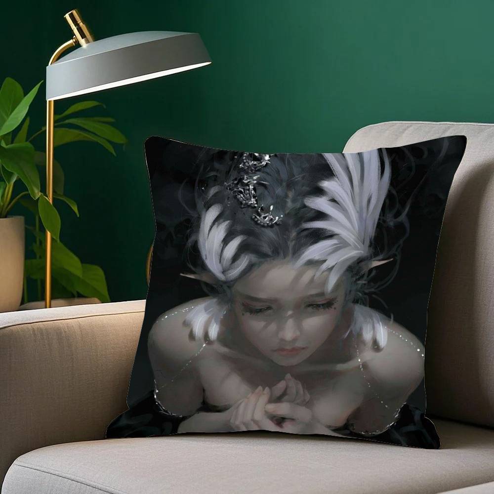 Ice P-Princess Anime G-Ghost Blade Pillow Case Fashion Square Pillowcase Bedroom Sofa Room Ins Decoration Leisure