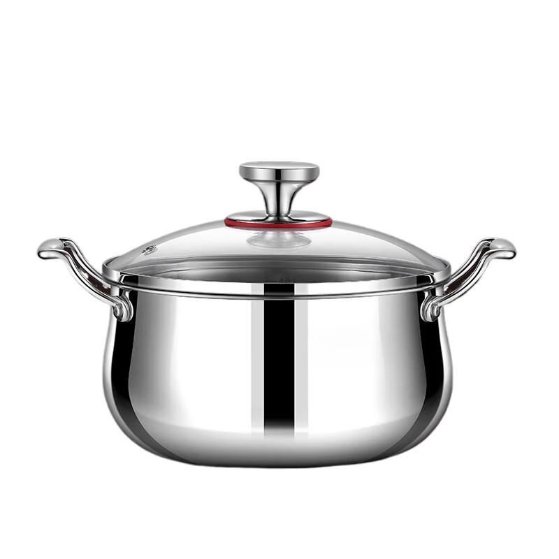 24CM Thickened Stainless Steel Universal Soup Pot